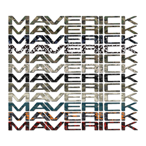 Ford Maverick Vinyl Inlay Tailgate  Letters | Camo Patterns | '22-'25