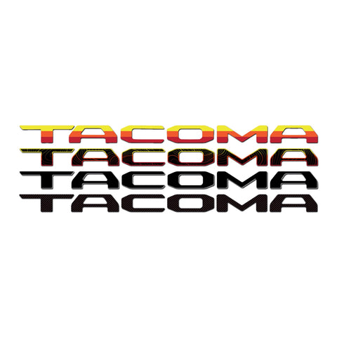 Toyota Tacoma Vinyl Inlay Tailgate Letters | Trim Color Designs | '24 - Present