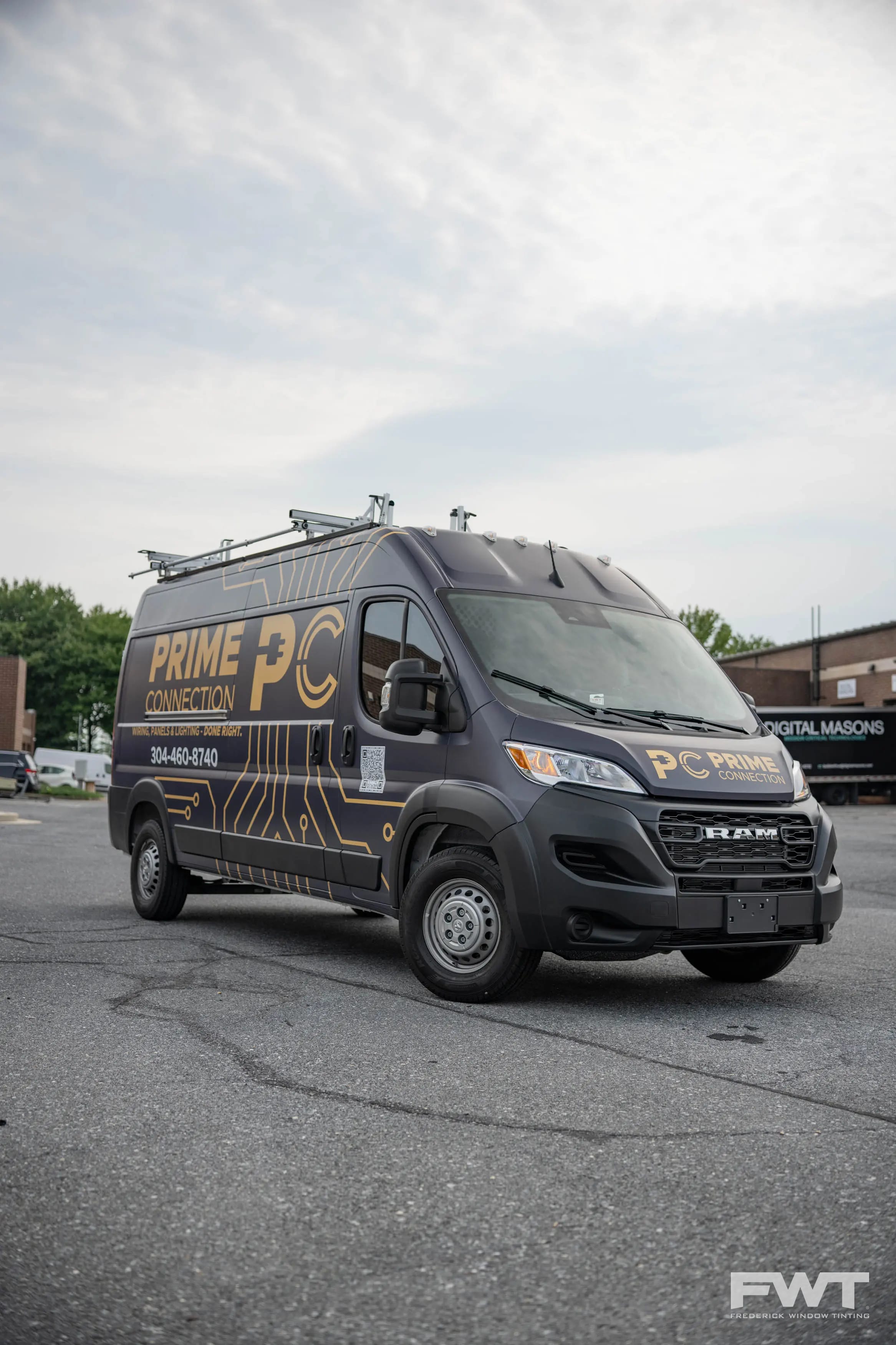 Full Vehicle Wraps, Prime Connection van wrap in Frederick, Maryland