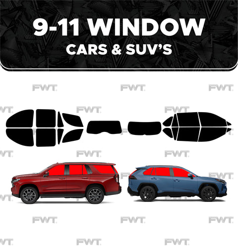 9-11 Window Car or SUV | Window Tinting Gift Certificate