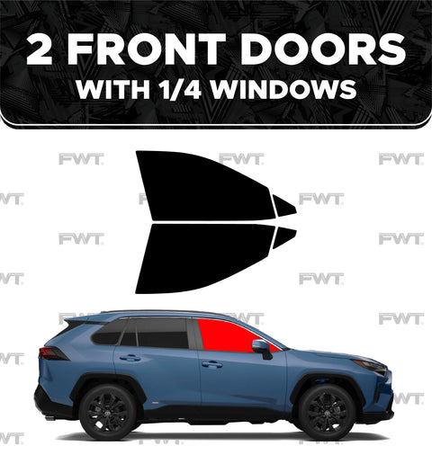 2 Front Doors w/ Quarter Windows | Window Tinting Gift Certificate