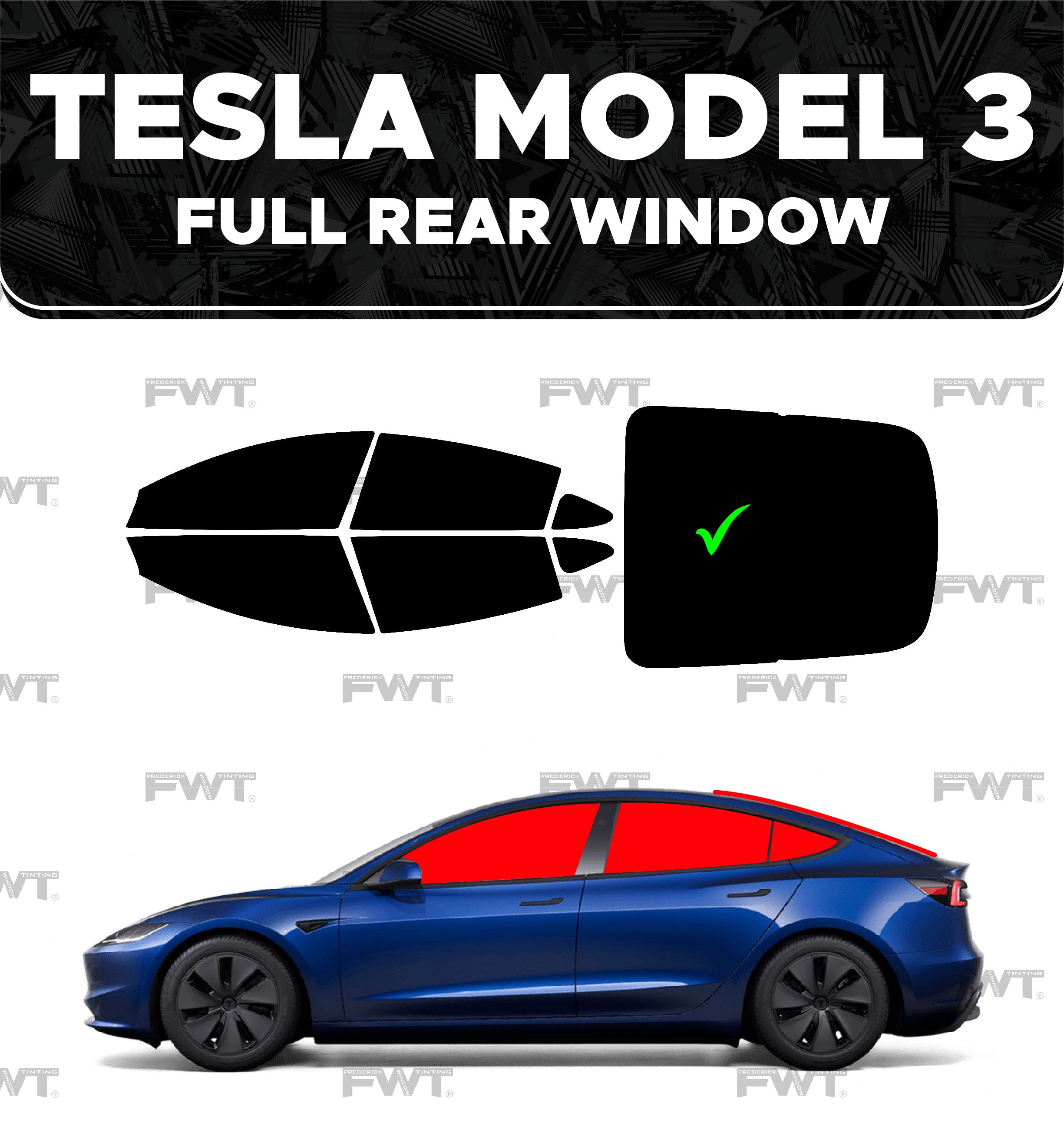 Tesla Model 3 W/ Full Rear Window | Window Tinting Gift Certificate ...