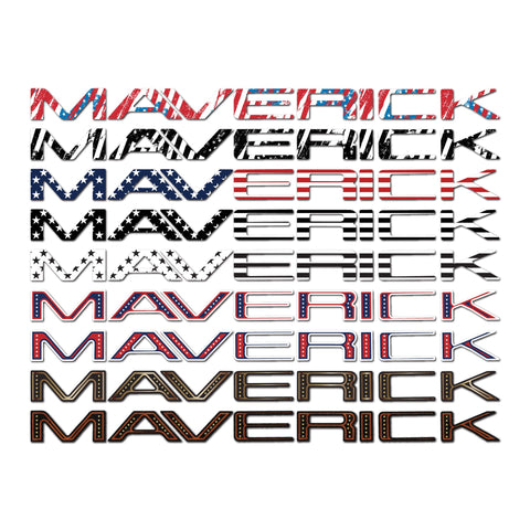 Ford Maverick Vinyl Inlay Tailgate Letters | Stars & Stripes | '22-'25