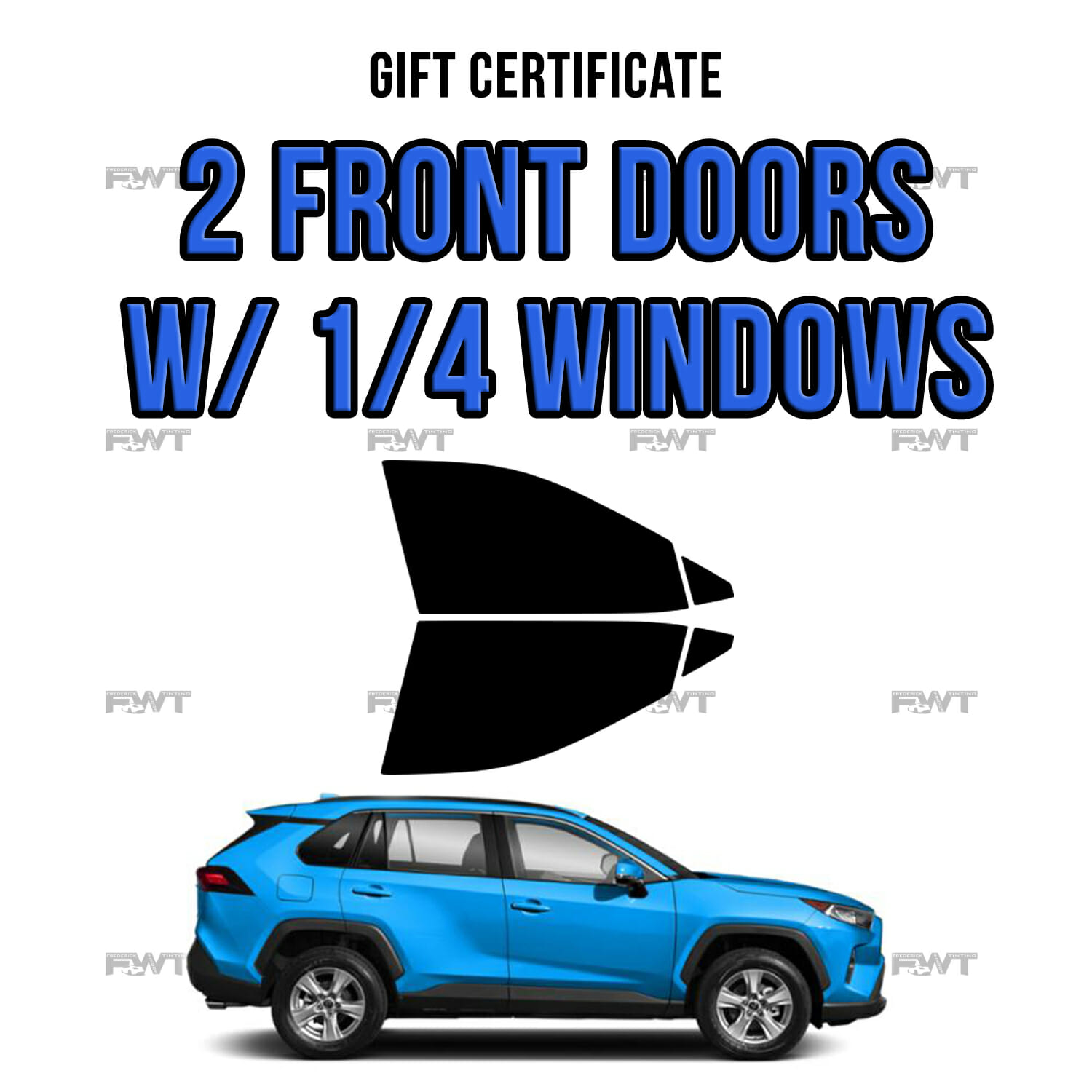 2 Front Doors w/ 1/4 Windows - $180.00